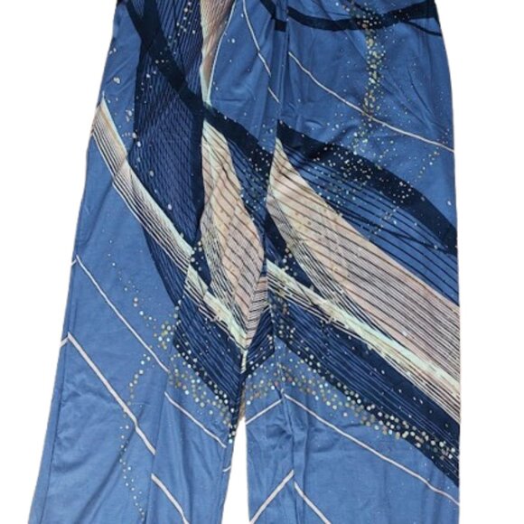 Blue and Gold Summer Overalls Size 2XL New NWOT - Picture 2 of 6